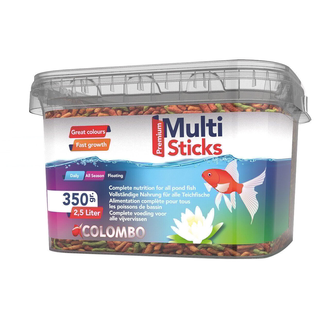Colombo - Aliment en Multi Sticks pour Poissons de Bassin - 2,5L Image num&eacute;ro 1
