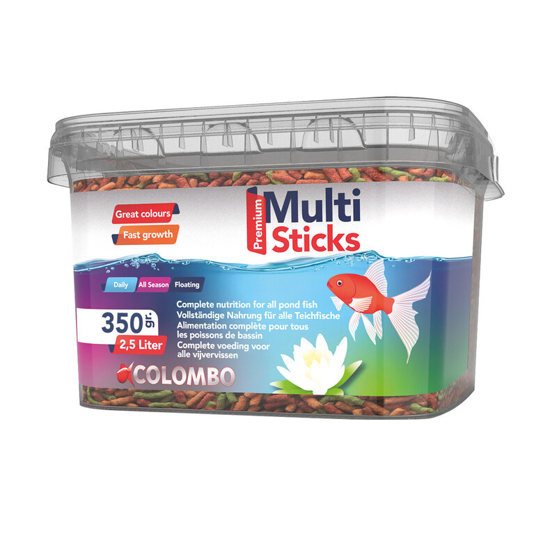 Colombo - Aliment en Multi Sticks pour Poissons de Bassin - 2,5L Image numéro 1 Colombo - Aliment en Multi Sticks pour Poissons de Bassin - 2,5L Image numéro 1