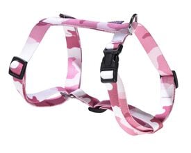 Bobby - Harnais Easy Camouflage Rose pour Chiens