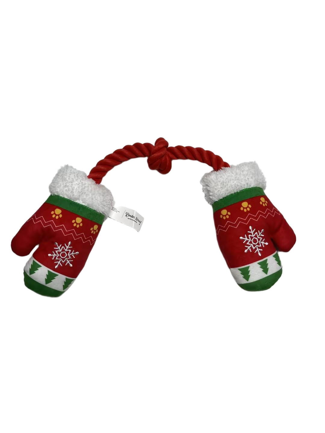 Wonder Christmas - Jouet Gants de No&euml;l en Corde - M Image num&eacute;ro 2