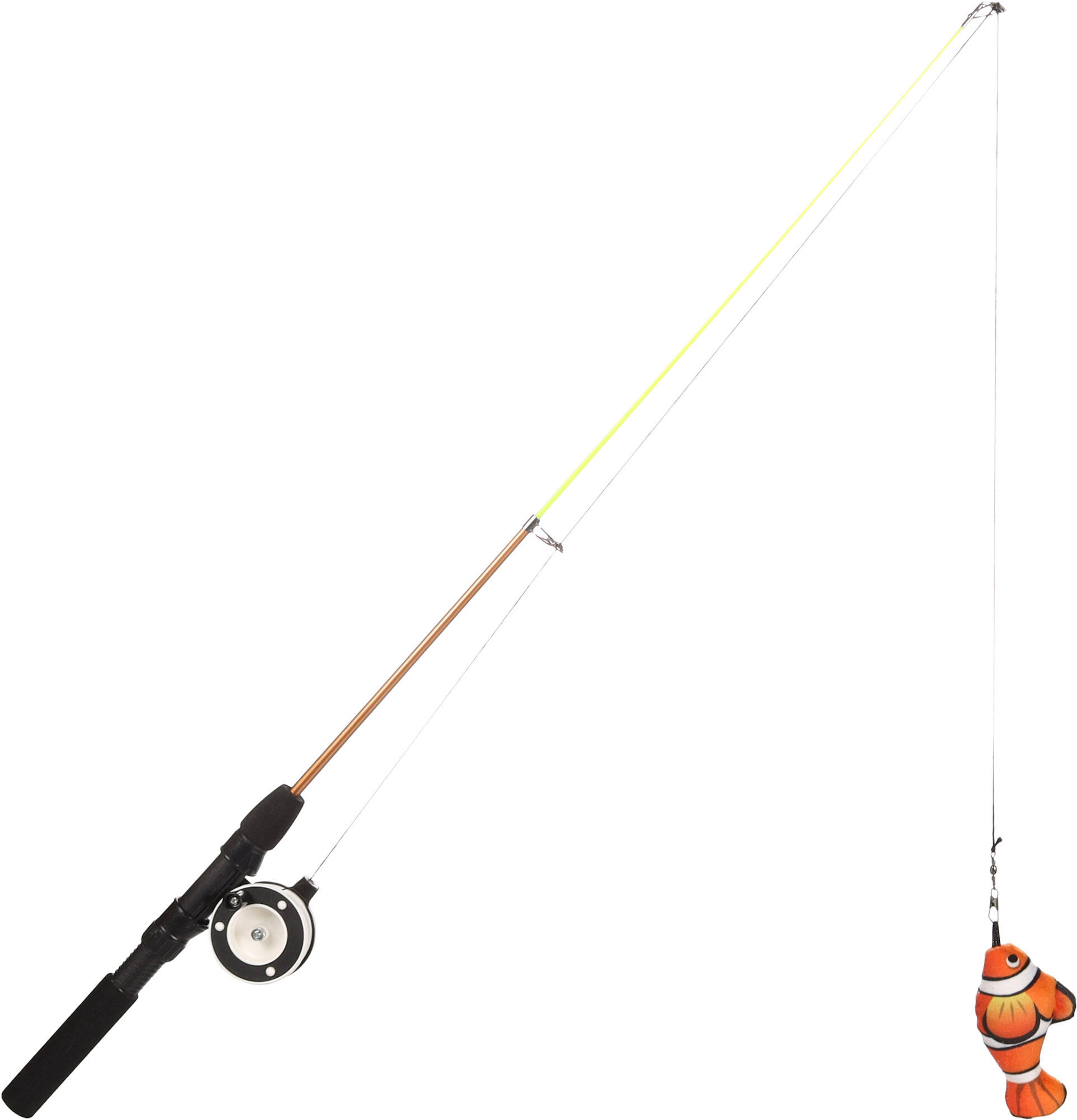 Flamingo - Jouet Rodney Poisson Clown & Canne &agrave; P&ecirc;che pour Chats - 41cm Image num&eacute;ro 4