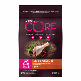 Wellness CORE - Croquettes Original Dinde et Poulet pour Chien de Petie race