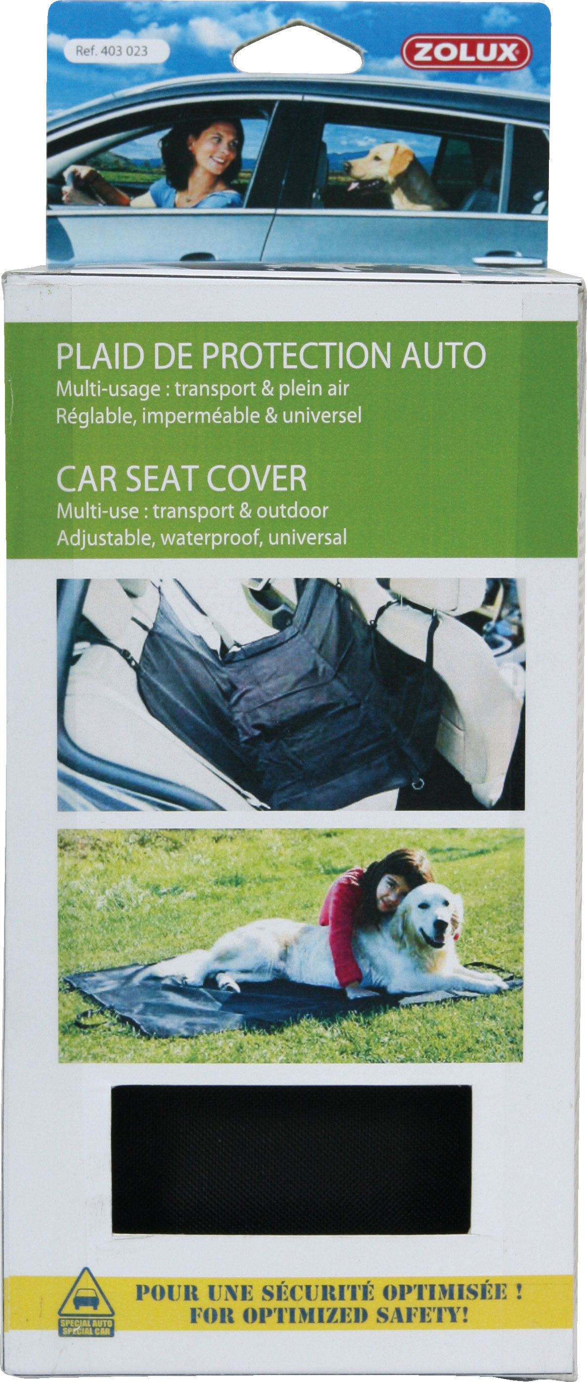 Zolux - Plaid de Protection Auto R&eacute;glable pour Chien Image num&eacute;ro 1