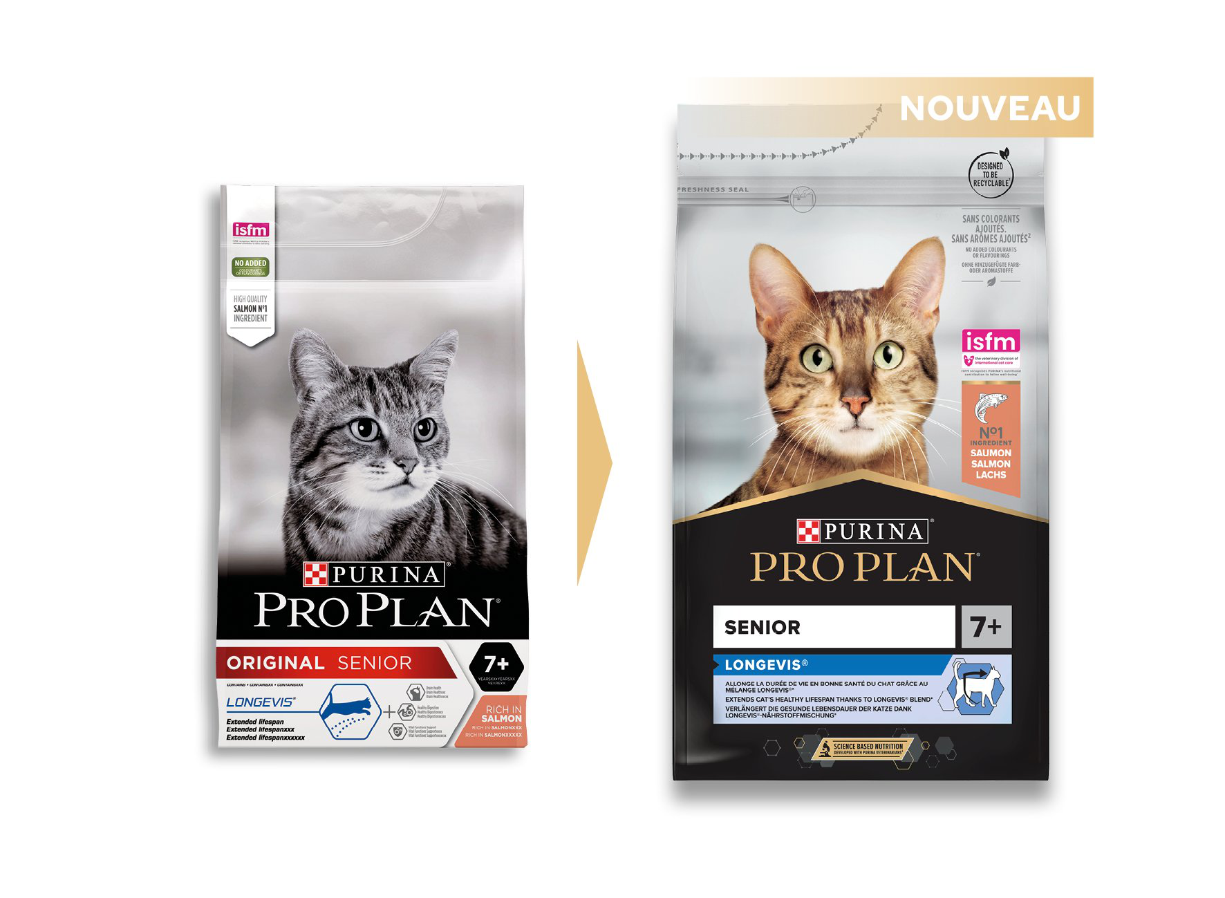 Pro Plan - Croquettes ORIGINAL Senior 7+ Saumon pour Chat - 3Kg Image num&eacute;ro 3