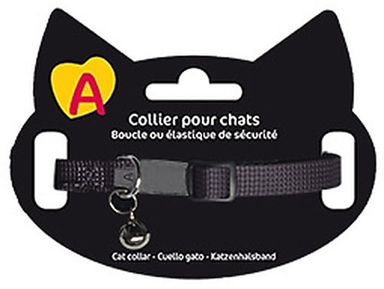 Animalis - Collier Basic pour Chat - Noir image number null