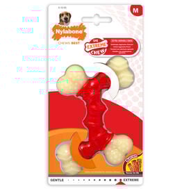 Nylabone - Jouet à Mâcher Bacon Extreme Double Bone - M