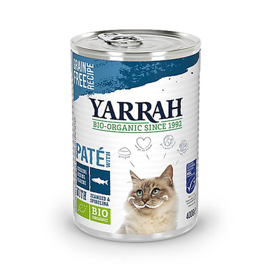 Yarrah - Pâtée Bio Sans Céréales au Poisson pour Chats - 400g
