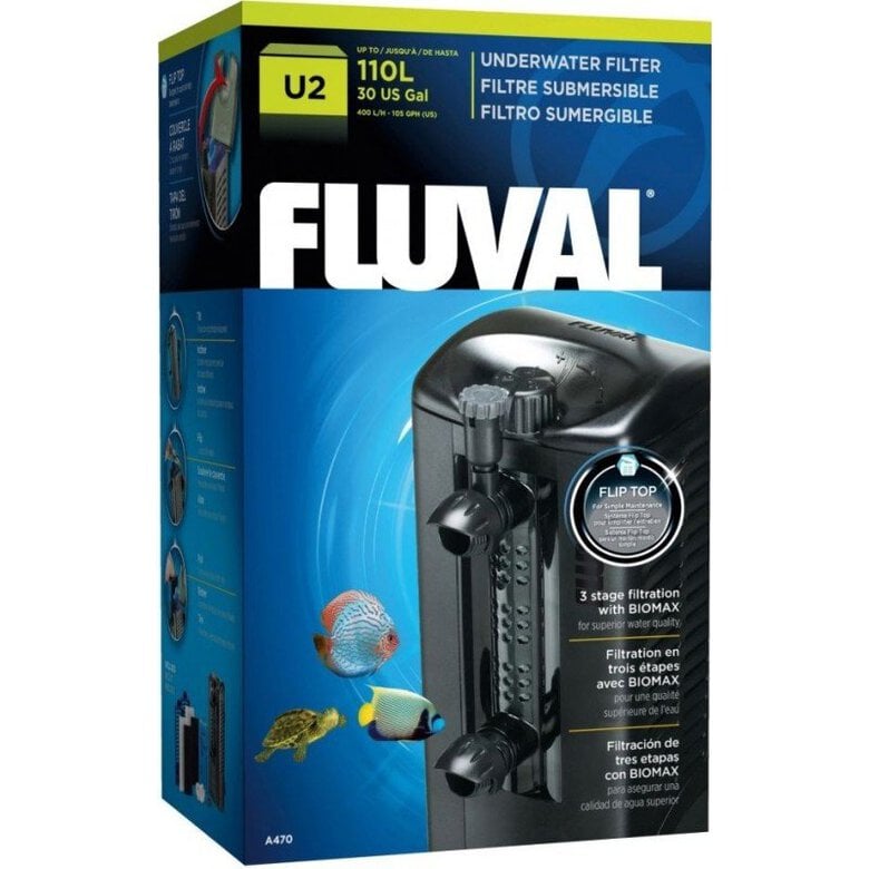 Fluval - Filtre Submersible U2 pour Aquarium Image numéro 1 Fluval - Filtre Submersible U2 pour Aquarium Image numéro 1