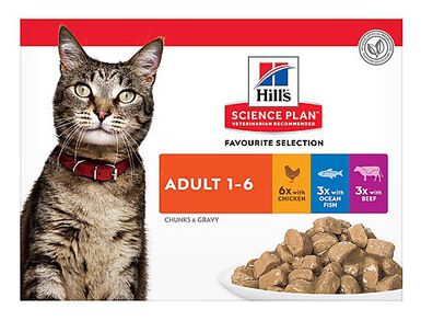 Hill's Science Plan - Sachets Multipack pour Chat - 12x85g