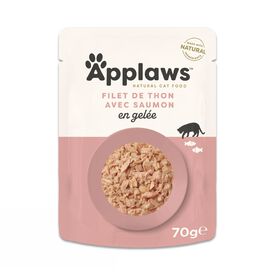 Applaws - Sachet Filet de Thon avec Saumon en Gel&eacute;e pour Chats - 70g