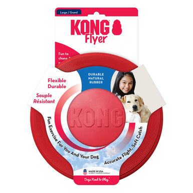 KONG - Jouet Flyer en forme de Frisbee pour Chien