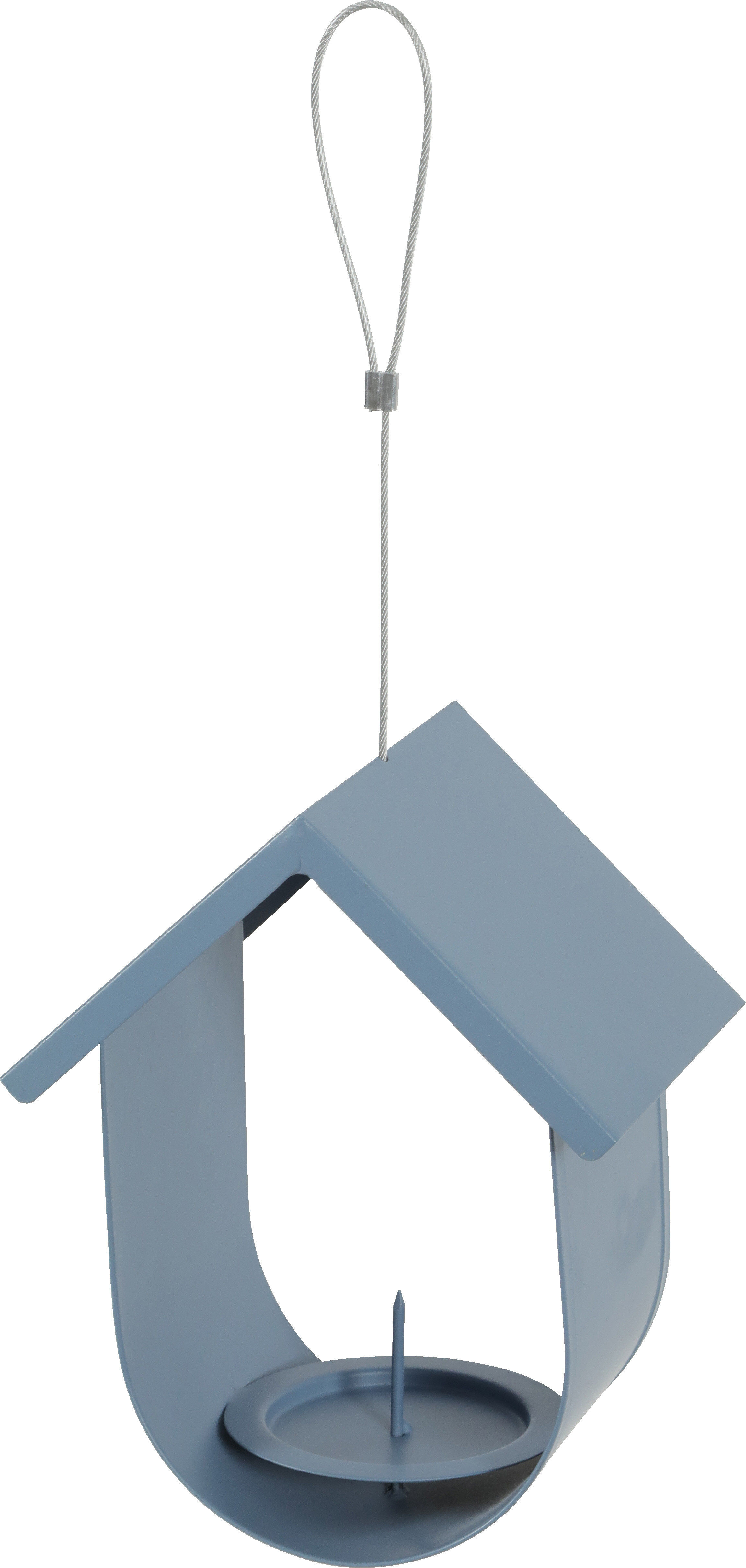 Zolux - Support Boule de Graisse en Cabane pour Oiseaux - Gris Image num&eacute;ro 1