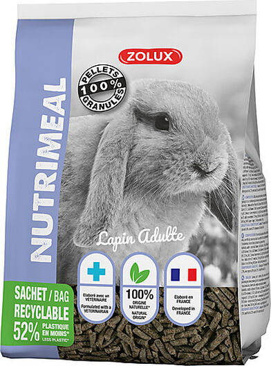 Zolux - Granulés Nutrimeal pour Lapin Adulte - 800g