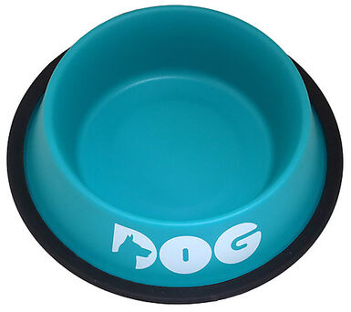 Croci - Bol Acier Paon Bleu pour Chiens - 710ml