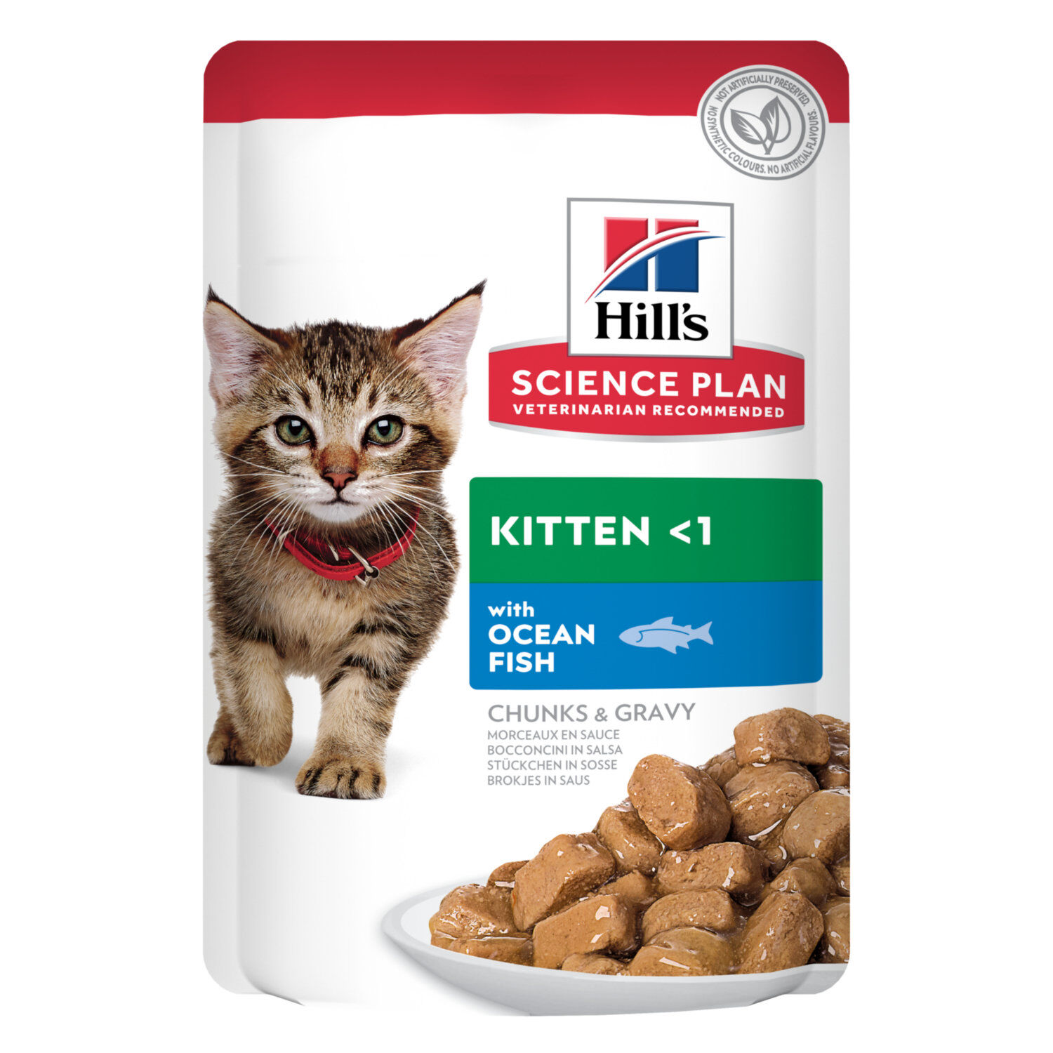 Hill's Science Plan - Sachet Repas Kitten au Poisson de l'Oc&eacute;an  pour Chatons - 12x85g Image num&eacute;ro 1
