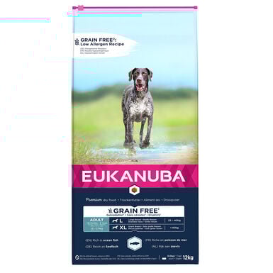 Eukanuba - Croquettes Chien Adulte Sans Céréales Grandes Races Riche en Poissons