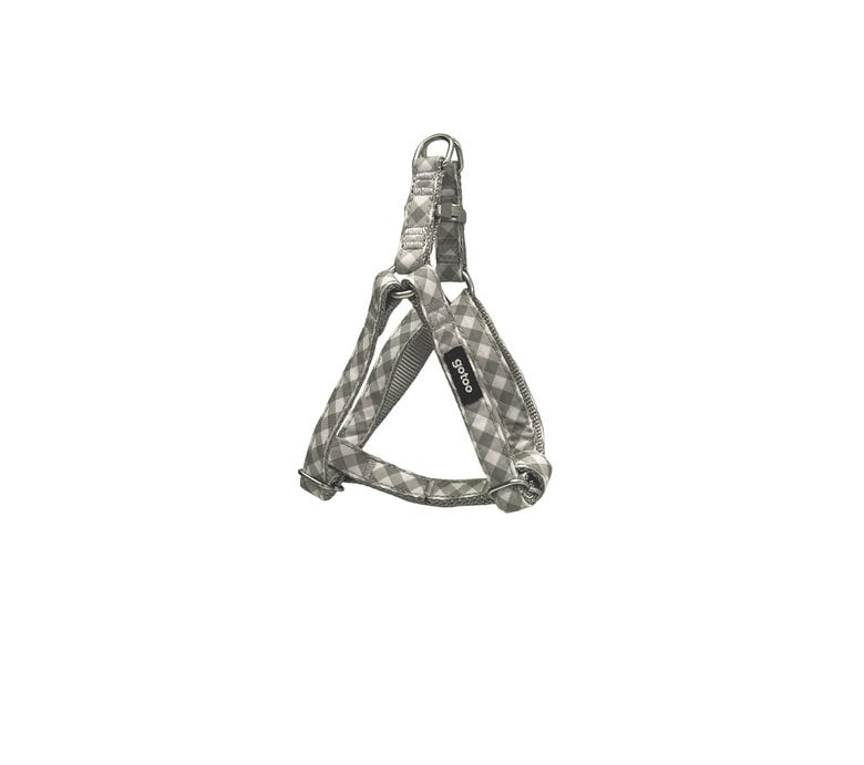 Gotoo - Harnais Vichy Gris pour Chien - XS Image numéro 1 Gotoo - Harnais Vichy Gris pour Chien - XS Image numéro 1