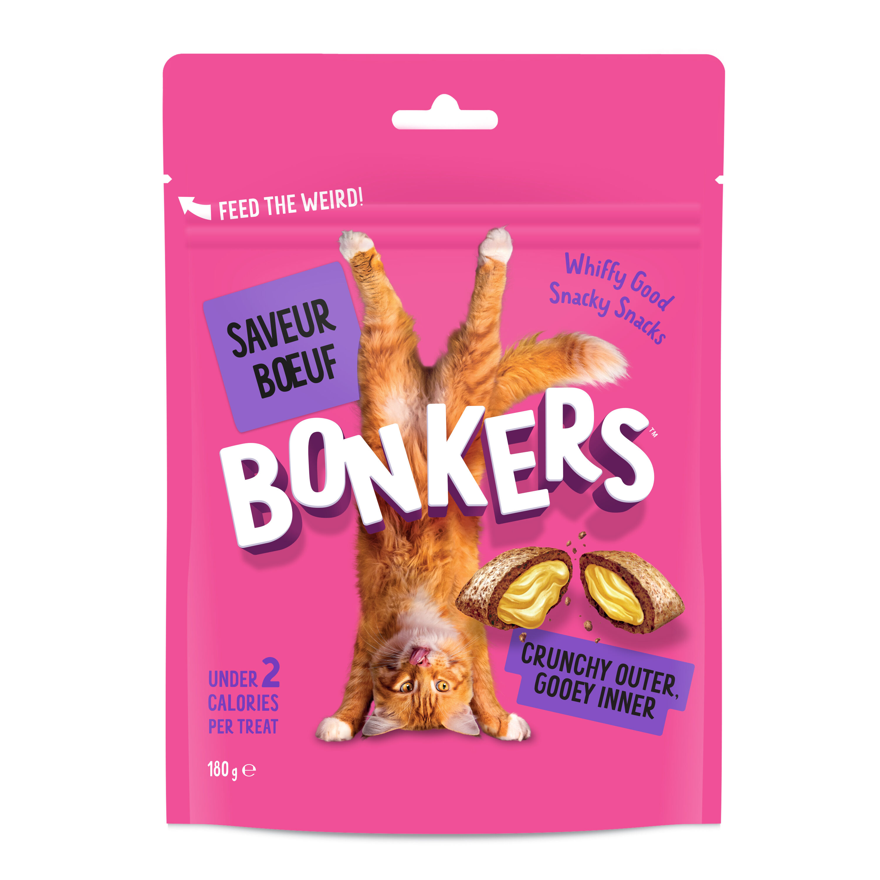 Bonkers - Friandises Saveur Boeuf pour Chats - 180g Image num&eacute;ro 1
