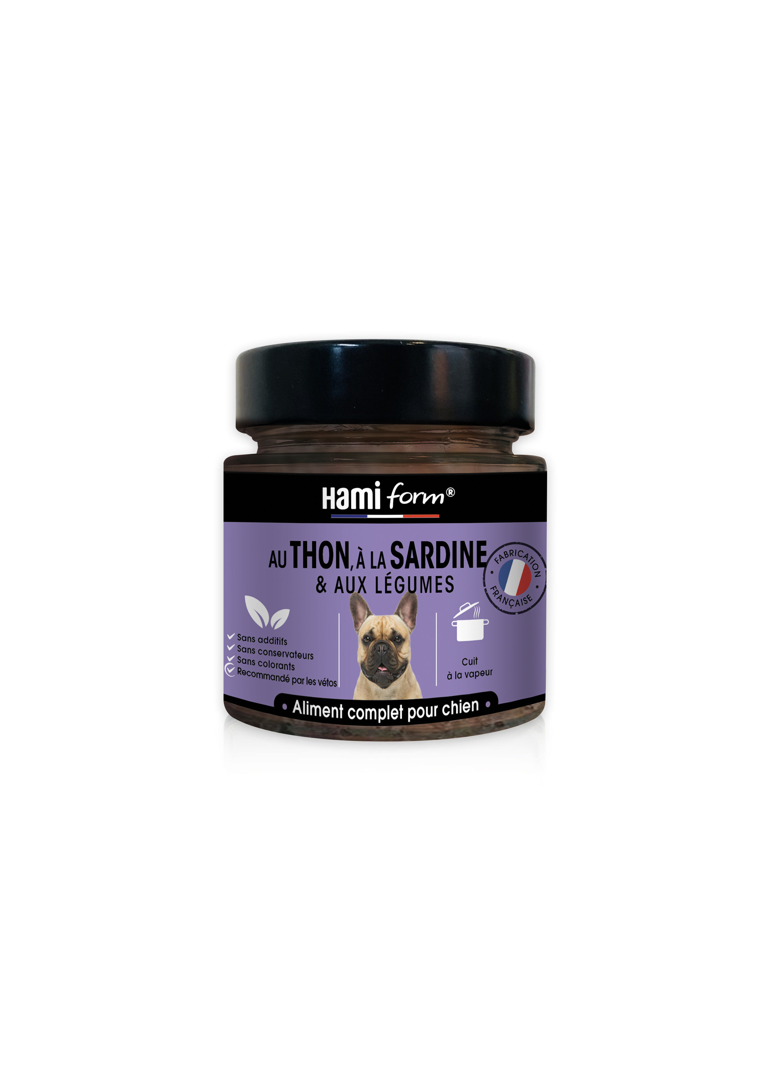 Hamiform - P&acirc;t&eacute;e Cuisin&eacute;e pour chien au thon et &agrave; la sardine et aux l&eacute;gumes - 250g Image num&eacute;ro 1