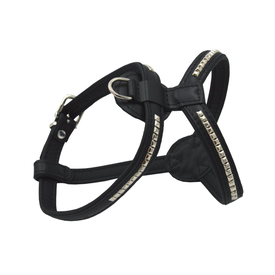 Comme Un Roi - Harnais Bulldog Cuir So Chic Noir pour Chien