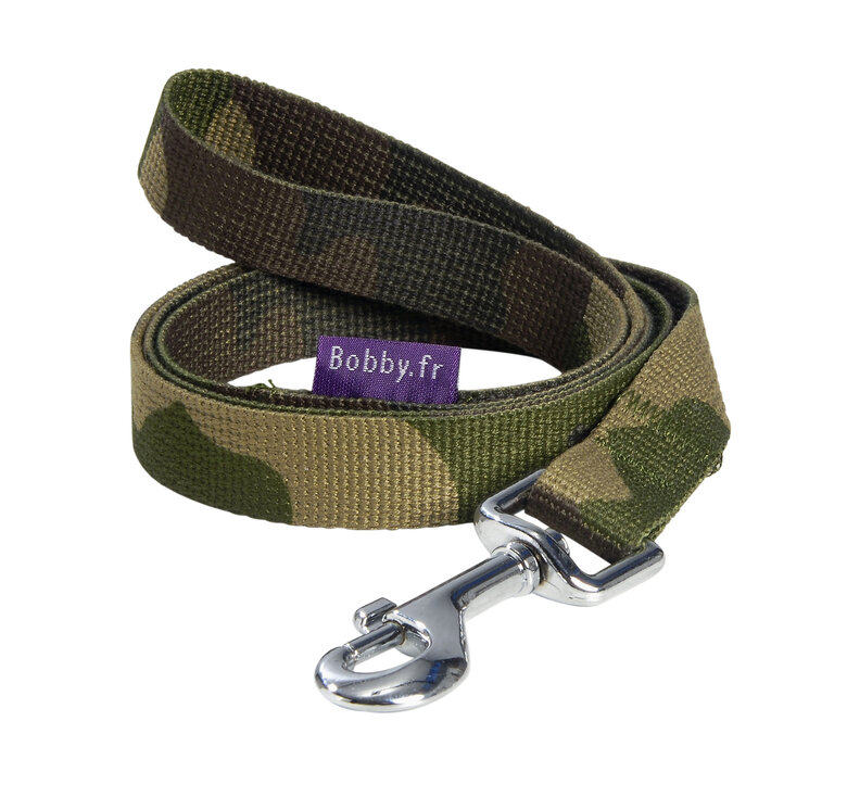 Bobby - Laisse Camouflage Kaki S pour Chiens - S 100/1,6cm Image numéro 1 Bobby - Laisse Camouflage Kaki S pour Chiens - S 100/1,6cm Image numéro 1
