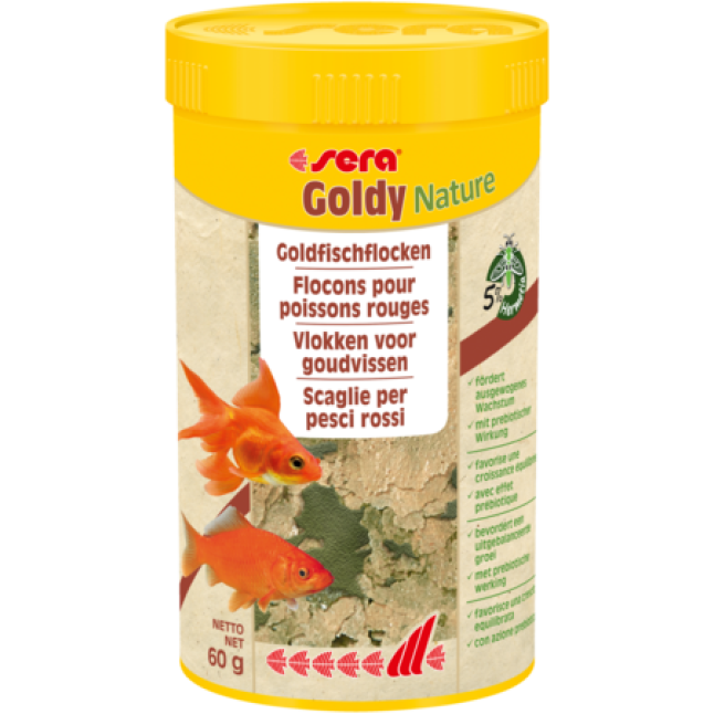 Sera - Aliment Goldy Nature en Flocons pour Poisson Rouge - 250ml/60g Image num&eacute;ro 2