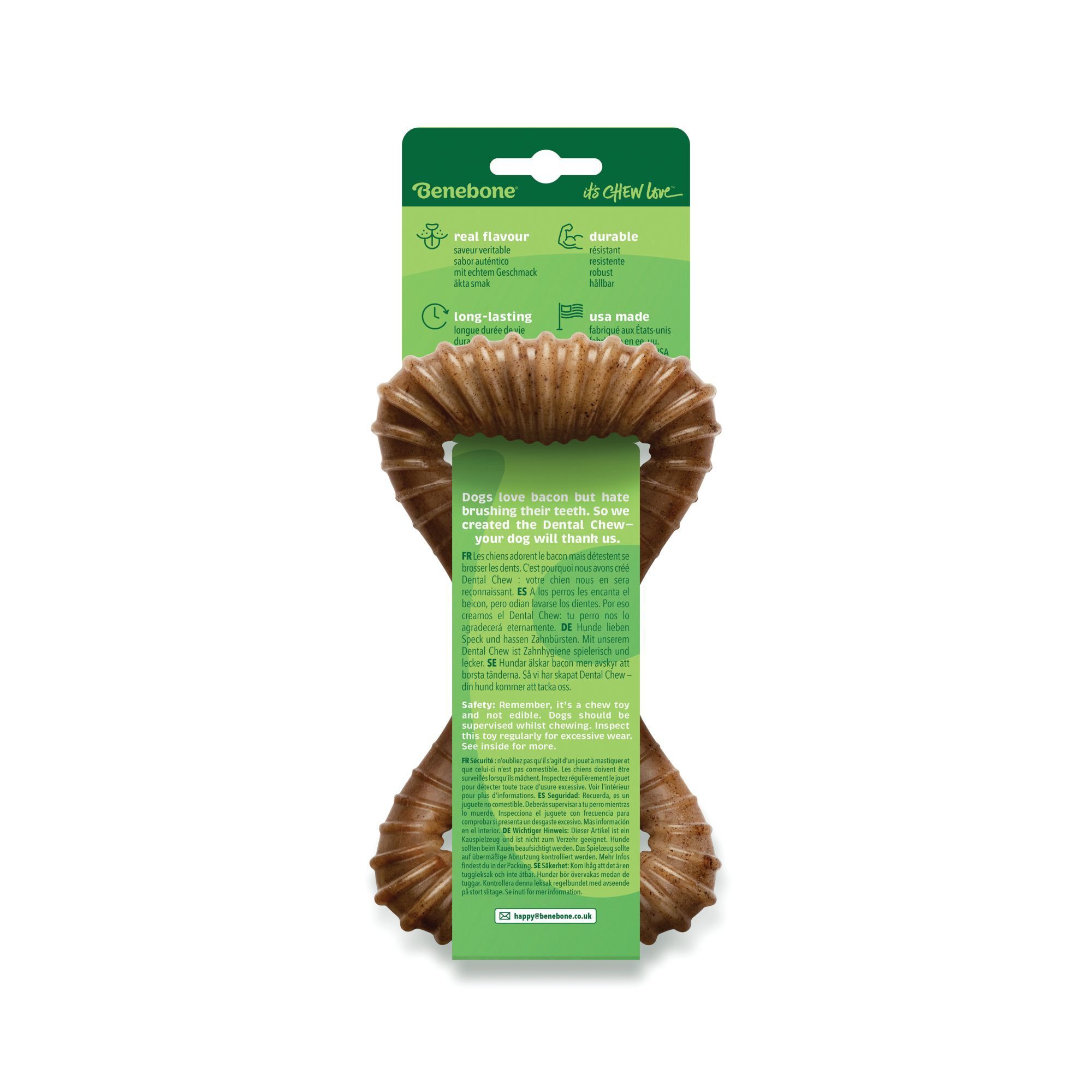 Benebone - Jouet Os Dental Chew Bacon - M Image num&eacute;ro 2