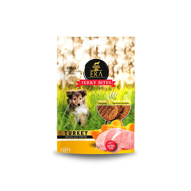 Era - Friandises Jerky Bites Dinde et Citrouille pour Chiots - 90g