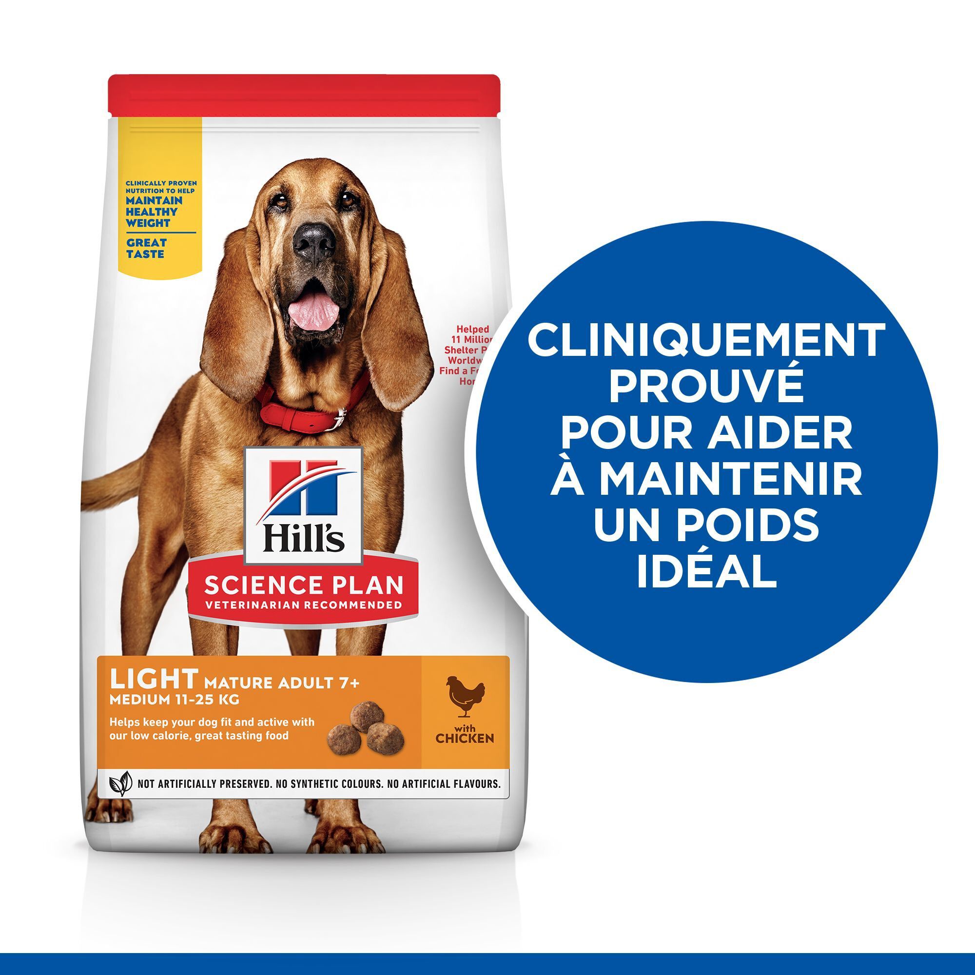 Hill's Science Plan - Mature Adult Light Croquettes Pour Chien Ag&eacute; Au Poulet  - 12kg Image num&eacute;ro 2