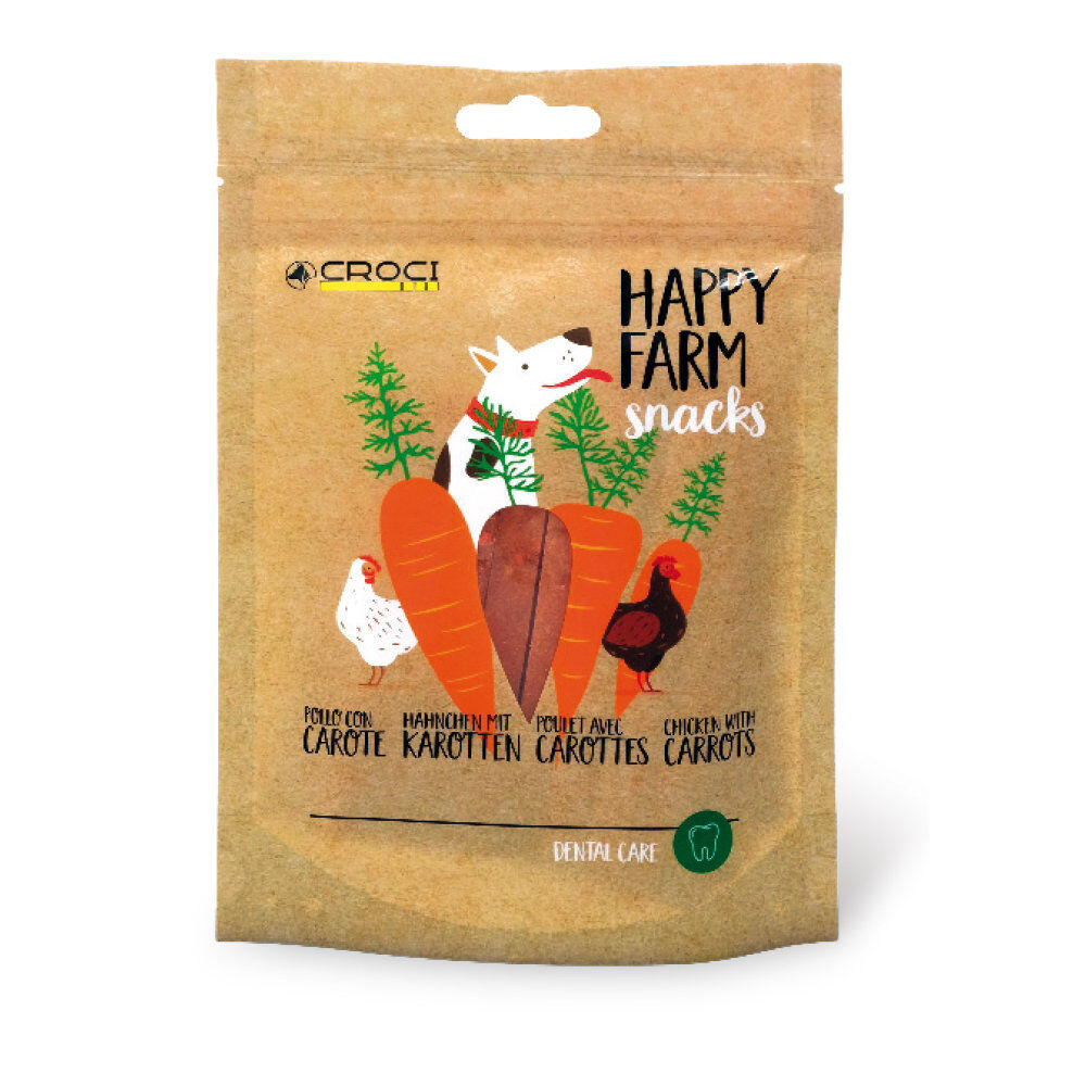 Croci - Friandises Happy Farm Poulet Carottes pour Chiens - 80g Image num&eacute;ro 2