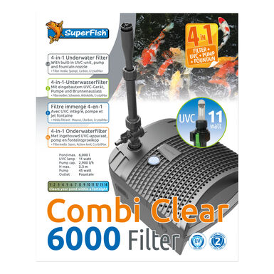 Superfish - CombiClear 6000 Filtre + UV + Pompe pour Bassin