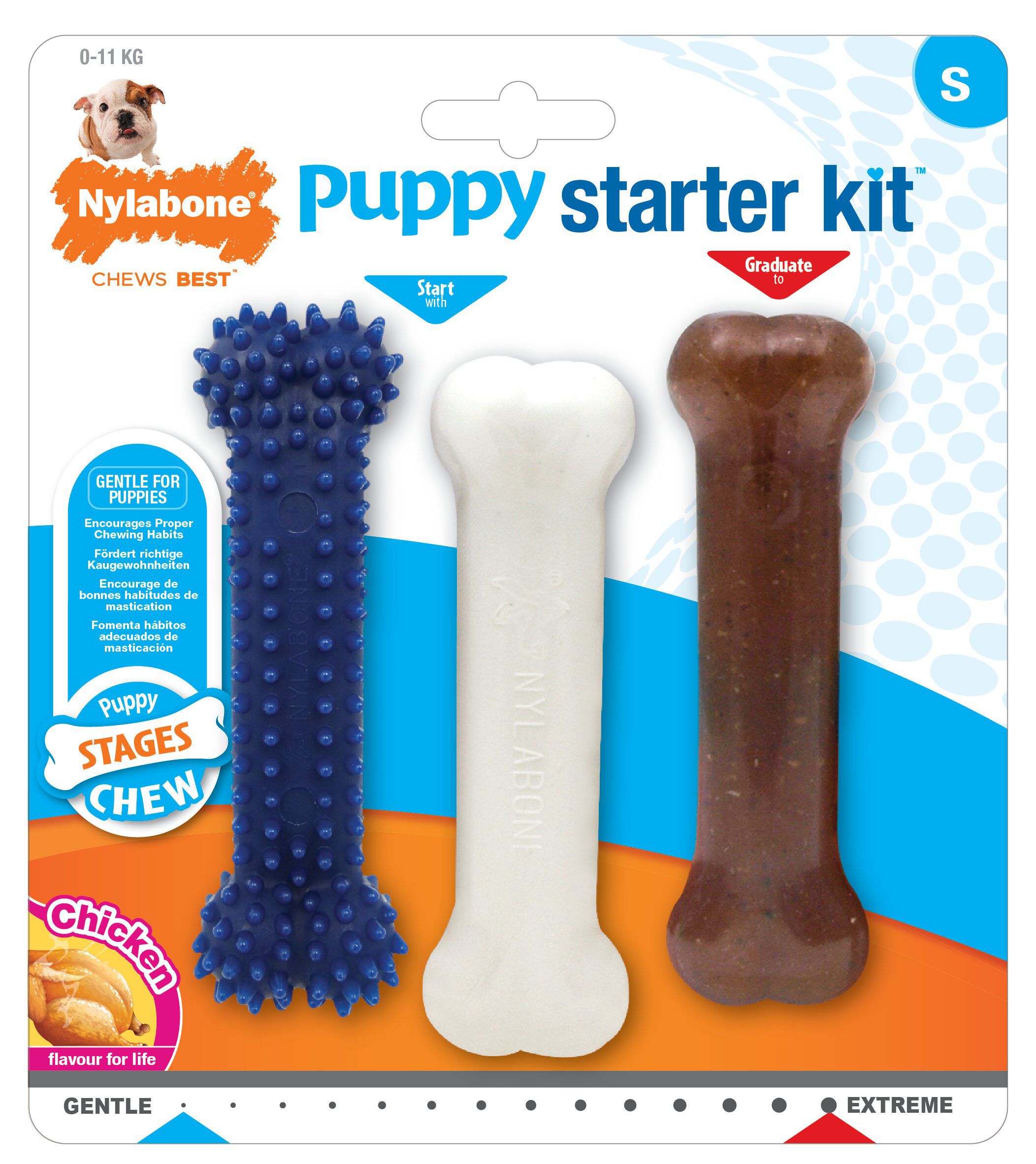 Nylabone - Jouet &agrave; M&acirc;cher Puppy Starter Kit pour Chiots - S Image num&eacute;ro 2