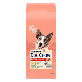 Dog Chow - Croquettes Active au Poulet pour Chien - 14Kg