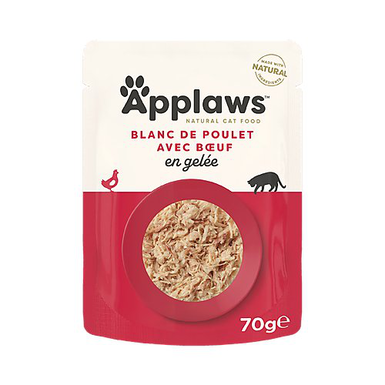 Applaws - Sachet Poulet et Bœuf en Gelée pour Chat - 70g