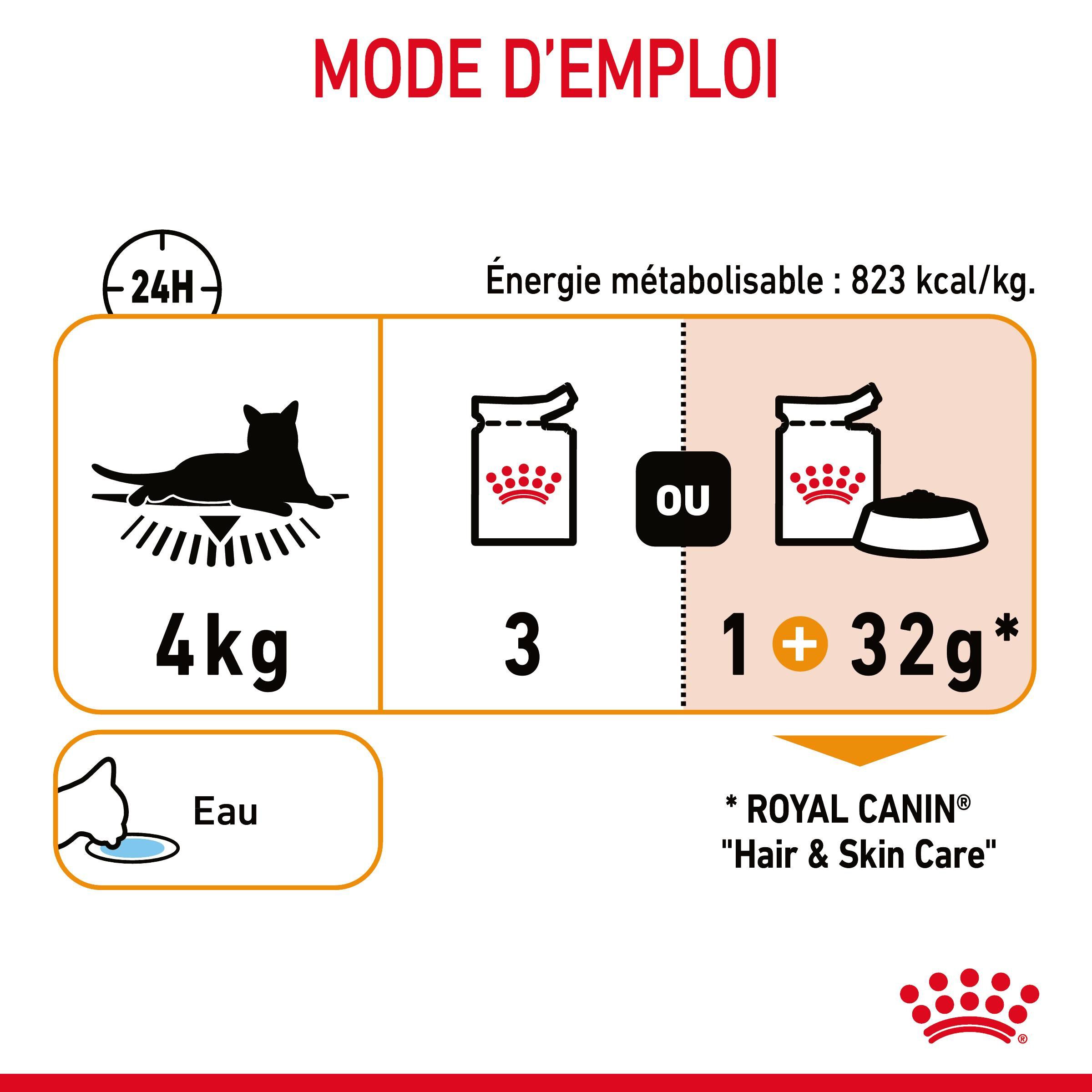 Royal Canin - Sachets Hair&Skin Gel&eacute;e pour Chat - 12x85g Image num&eacute;ro 8