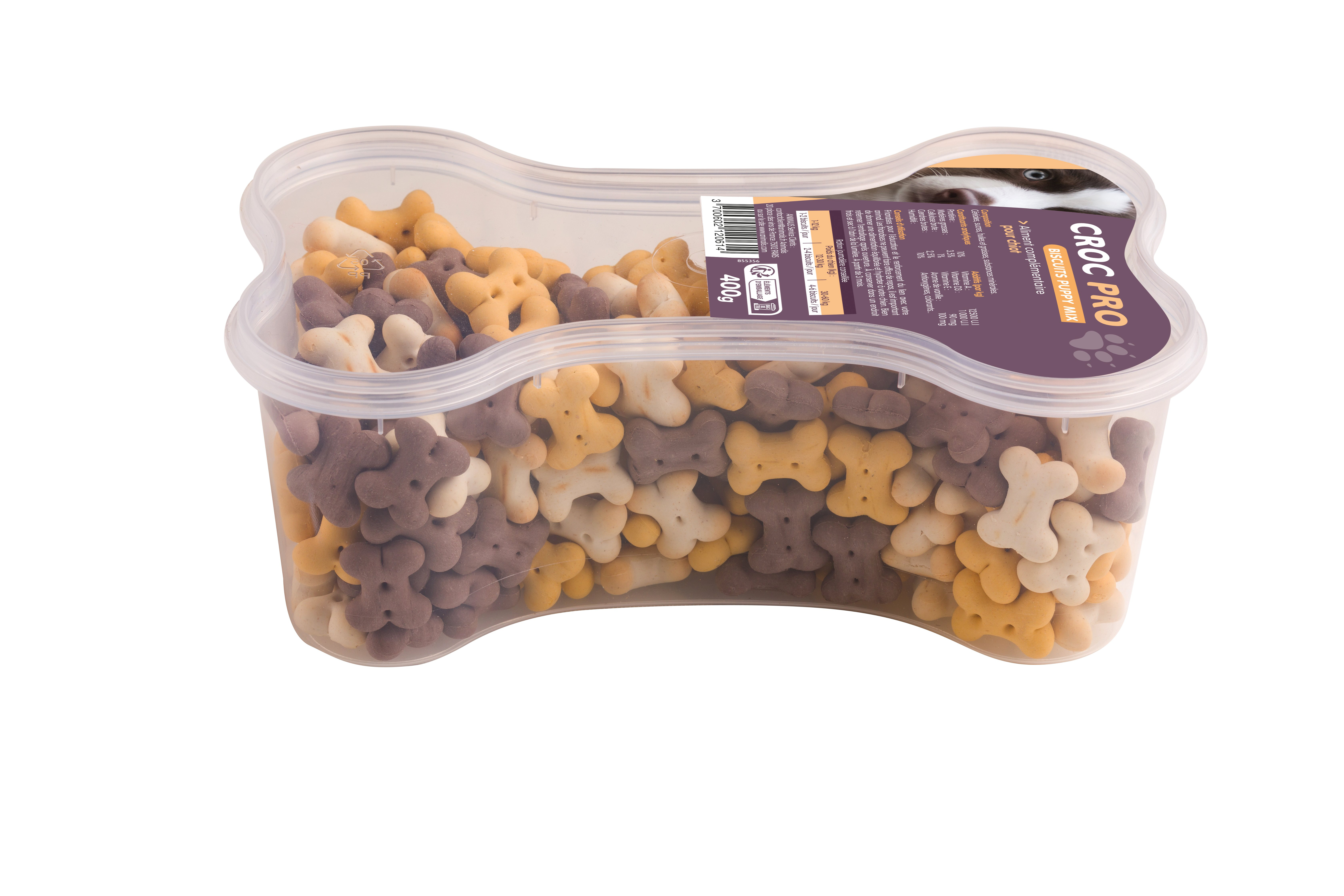 Croc Pro - Biscuits Puppy Mix pour Chiot - 400g Image num&eacute;ro 3