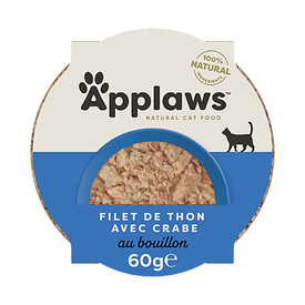 Applaws - Pâtée au Thon et Crabe pour Chat - 60g