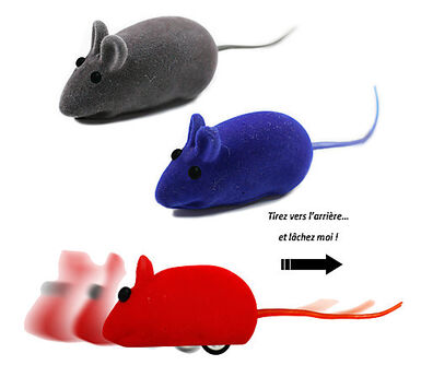 Anka - Jouet Mini Souris à Friction pour Chats - x1