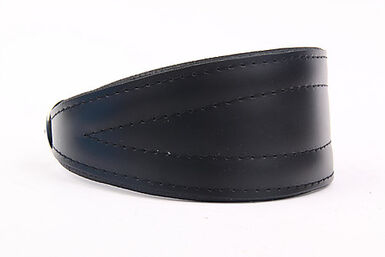 Yogipet - Collier en Cuir Lévrier pour Chien - Noir