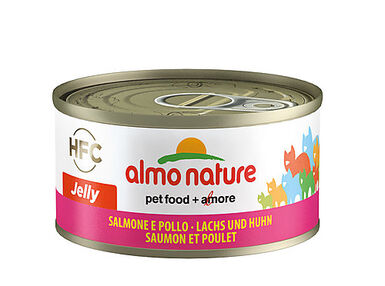 Almo Nature - Pâtée en Boîte HFC Jelly Saumon et Poulet pour Chat - 70g