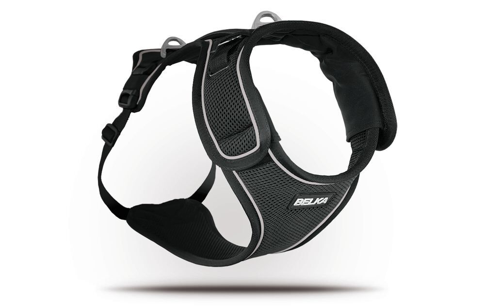 Curli - Harnais Belka Air-Mesh En Noir pour Chiens - M Image num&eacute;ro 2