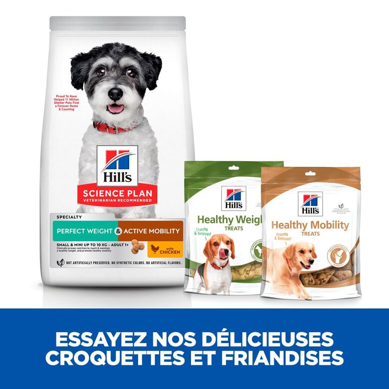 Hill's Science Plan - Perfect Weight & Active Mobility Aliment Pour Petit Chien Adulte Poulet - 1,5kg Image numéro 4 Hill's Science Plan - Perfect Weight & Active Mobility Aliment Pour Petit Chien Adulte Poulet - 1,5kg Image numéro 4