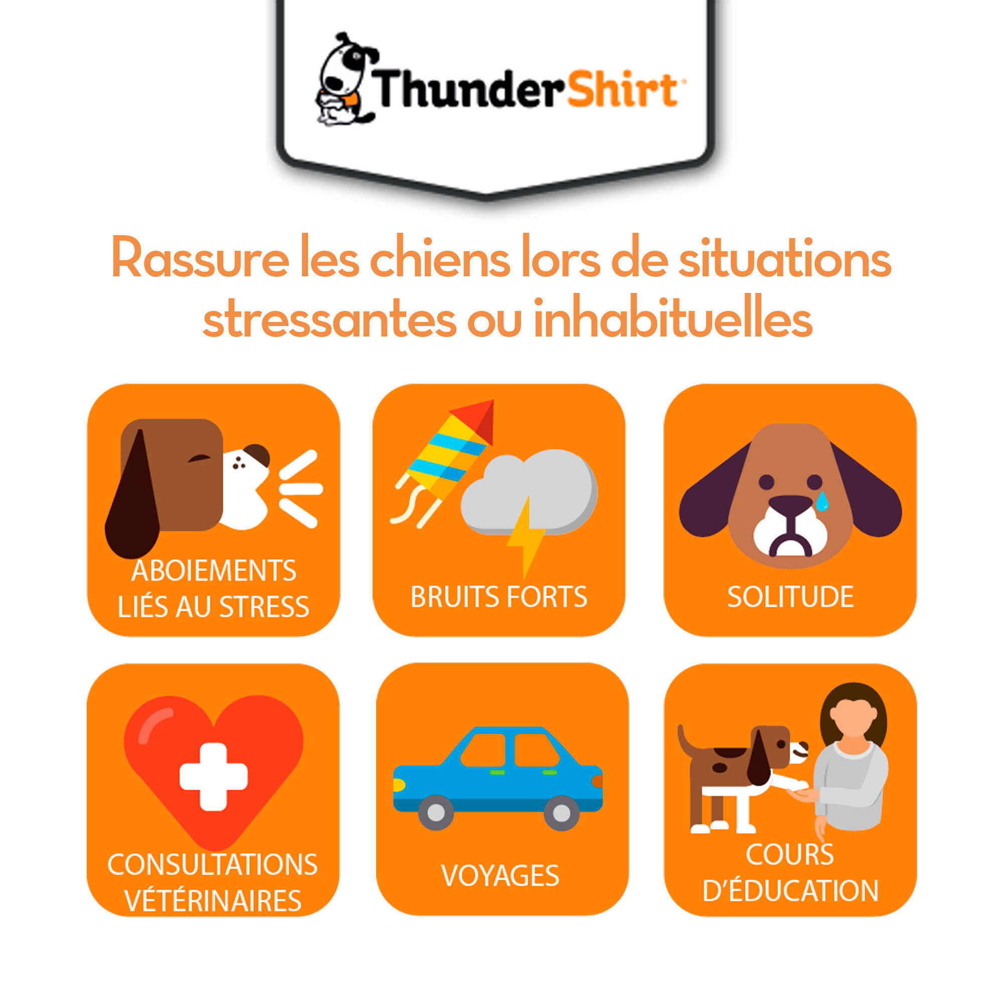 Thundershirt - Gilet Relaxant Bien Etre pour Chiens - XS Image num&eacute;ro 2