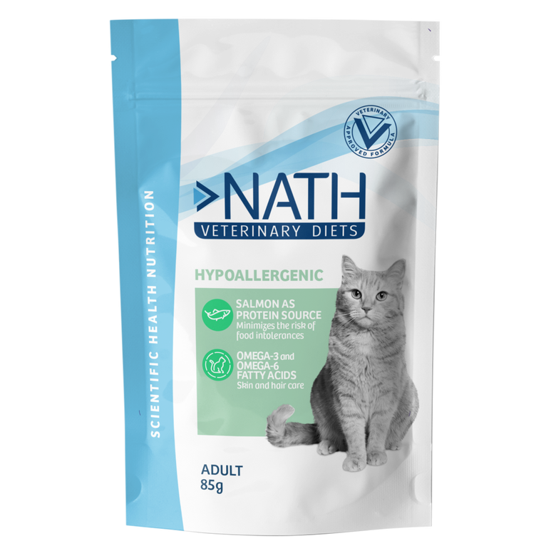 Nath - Sachet Humide Veterinary Diets Hypoallergénique pour Chats Adultes - 85g Image numéro 1 Nath - Sachet Humide Veterinary Diets Hypoallergénique pour Chats Adultes - 85g Image numéro 1