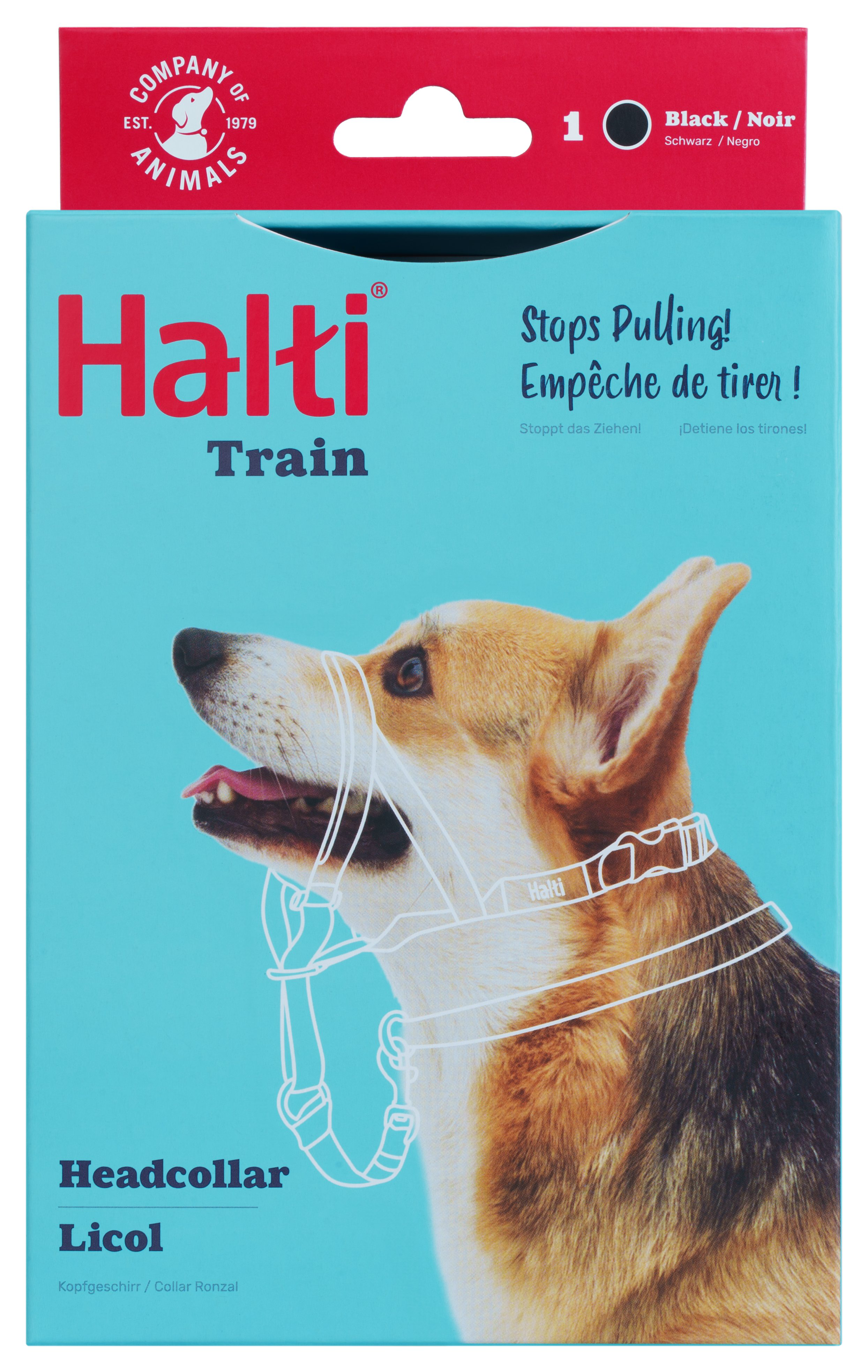 Halti - Licol Headcollar Noir pour Chiens - T1 Image num&eacute;ro 1