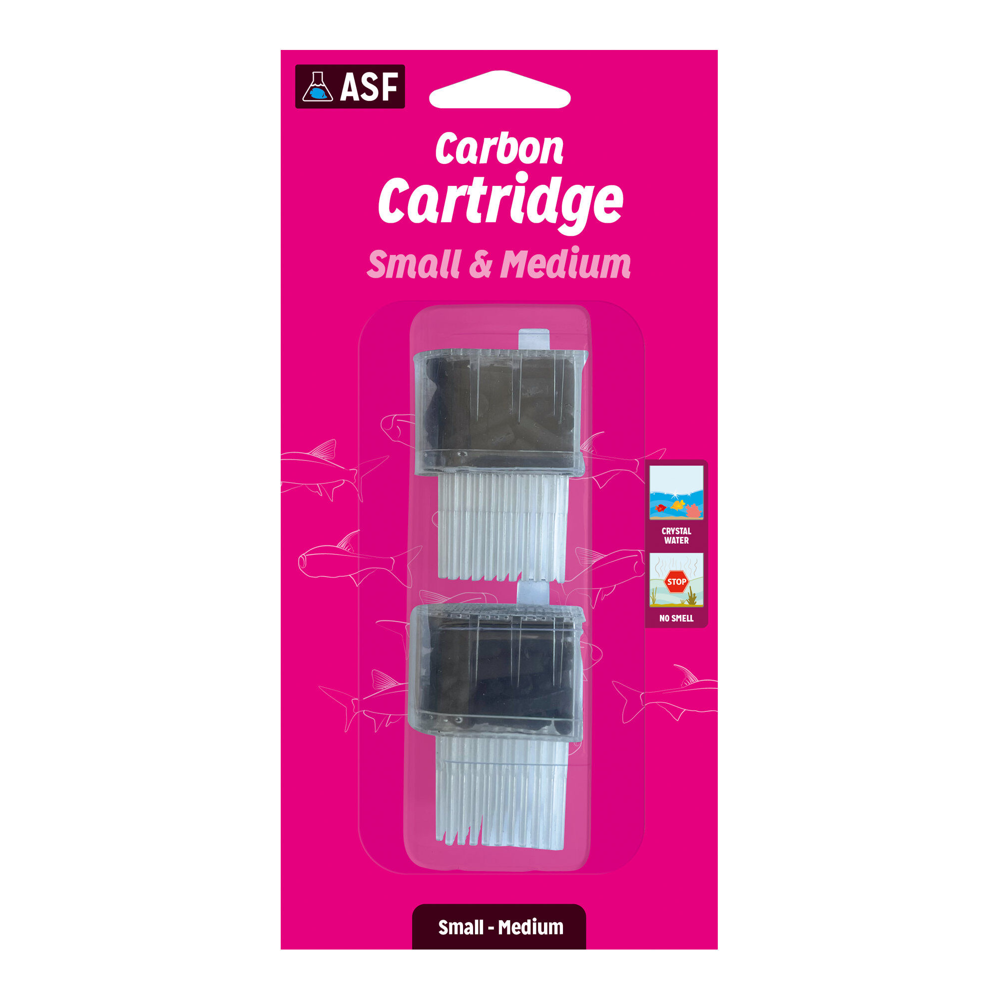 Aquarium Systems - Cartouche Charbon Actif Small & Medium pour NEWJET FILTER - x2 Image num&eacute;ro 1