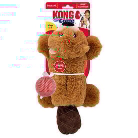 KONG - Jouet Peluche Cozie Pocketz Castor pour Chiens - M