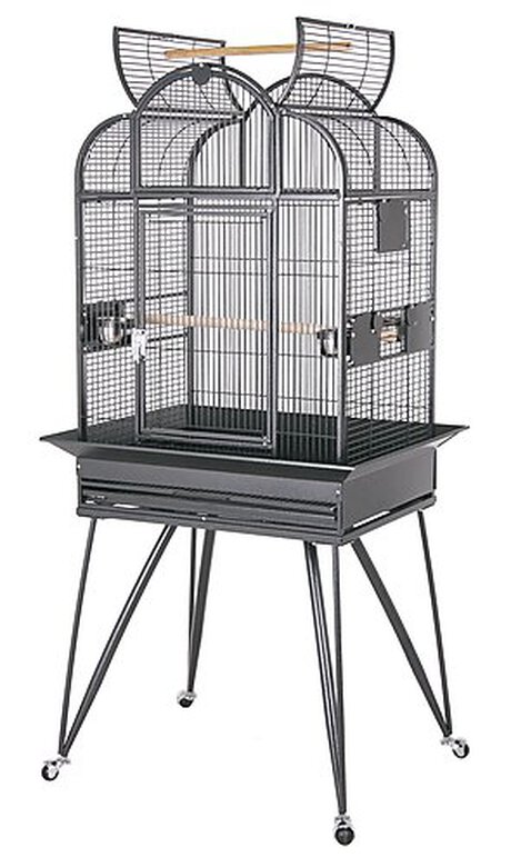United Bird - Cage Borghese avec Roulettes pour Oiseaux - Anthracite image number null