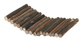 KERBL - PONT EN BOIS POUR RONGEUR BOIS, 21X13CM, Ø7CM