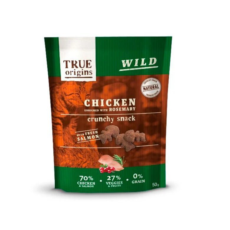 True Origins Wild - Friandises Crunchy au Poulet pour Chats - 50g Image numéro 1 True Origins Wild - Friandises Crunchy au Poulet pour Chats - 50g Image numéro 1